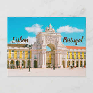 Praça do Comércio Lissabon Portugal Vykort
