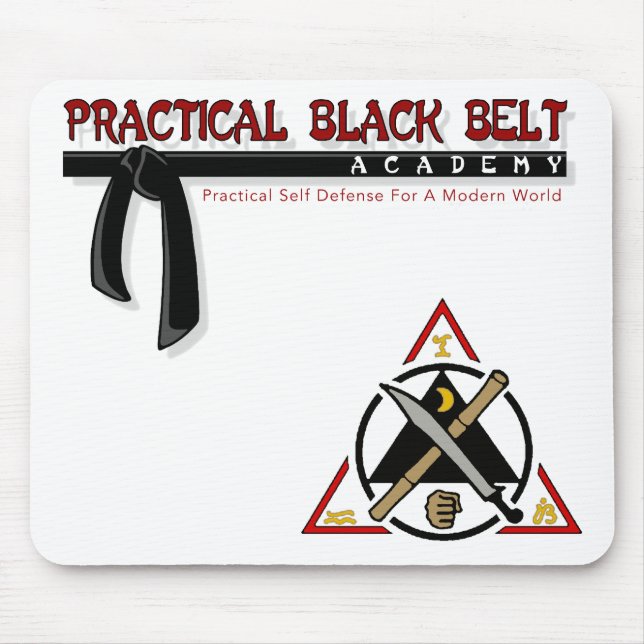 Practical Black Bälte/Kali Mousepad Musmatta (Framsidan)