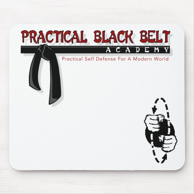 Practical Black Bälte/PFS Mousepad Musmatta (Framsidan)