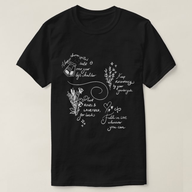 Practical Magic Spell Salt Rosemary Lavender Kärle T Shirt (Design framsida)