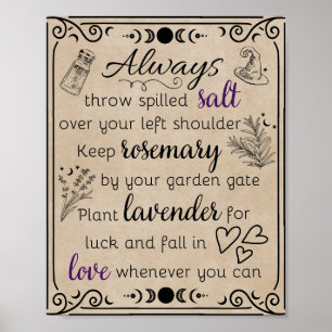 Practical Magic Witchy Sign Poster