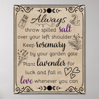 Practical Magic Witchy Sign Poster