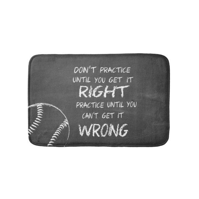 Practice Baseball Motivational Badrumsmatta (Framsidan)