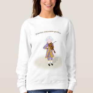Practice bibehåller Perfekt Mozart spela upp violi T Shirt