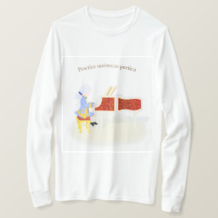 Practice bibehåller Perfekten Mozart som spelar P T Shirt