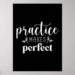 Practice gör Perfekt - Framgångsrik Poster