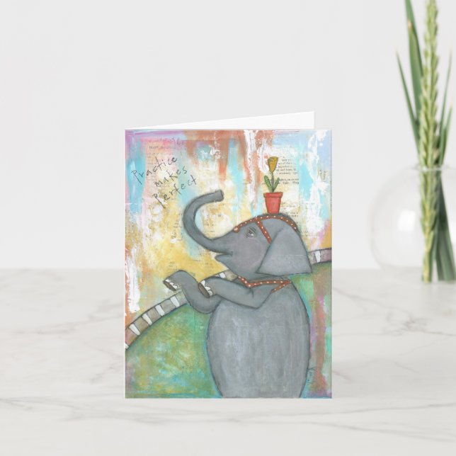 Practice gör Perfekt Notecard Kort (Framsida)