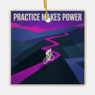 Practice Makes Power Julgransprydnad Keramik