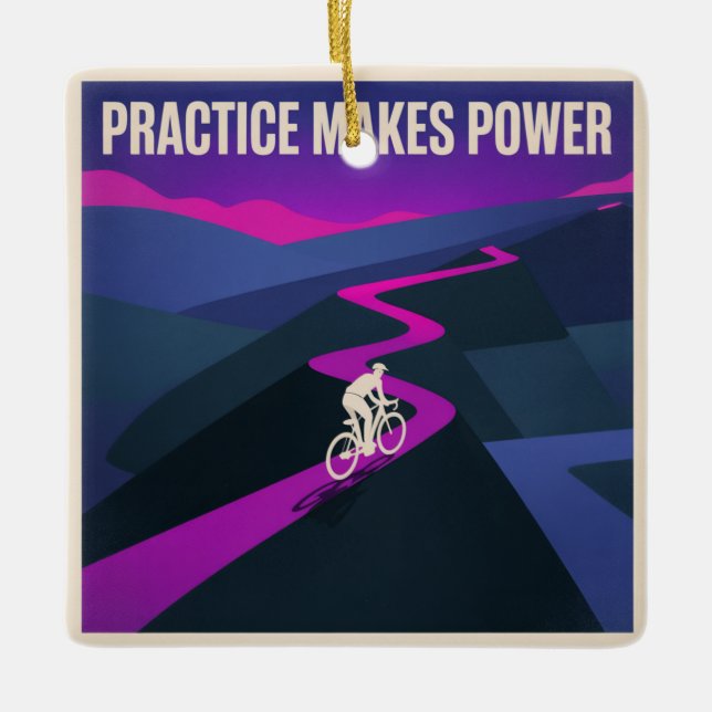 Practice Makes Power Julgransprydnad Keramik (Framsida)