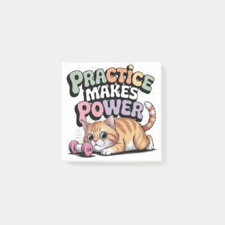 Practice Makes Power Post-it Block