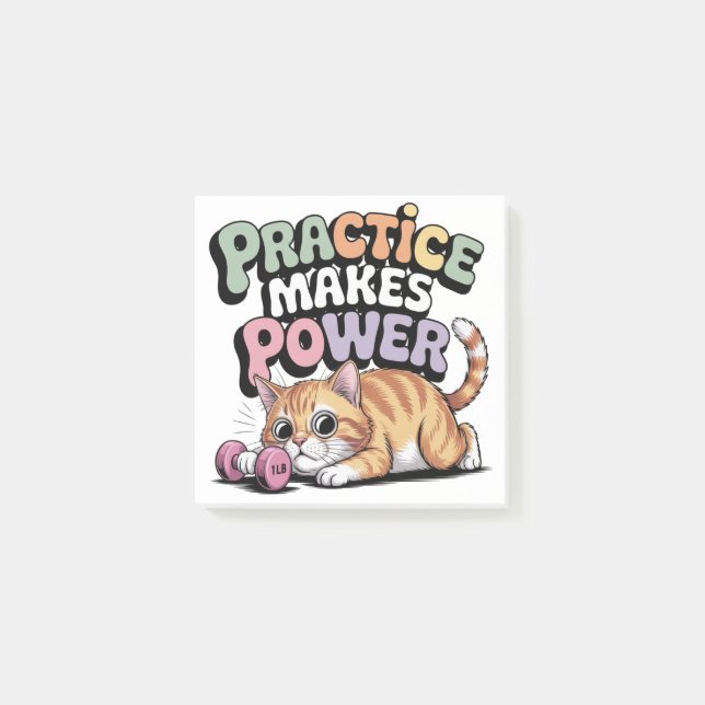 Practice Makes Power Post-it Block (Framsida)