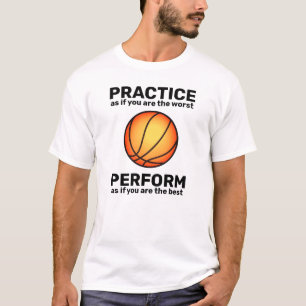 Practice/Perform [sport] Basket boll Icon T-Shi T Shirt