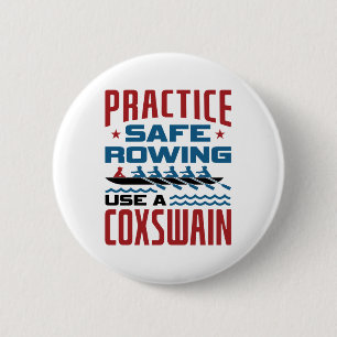 Practice Säker Rwing Använda a Coxswain Funny Rowe Knapp
