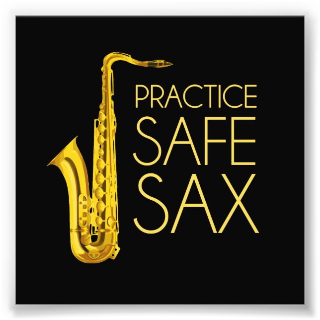 Practice Säker Sax Fototryck (Framsidan)