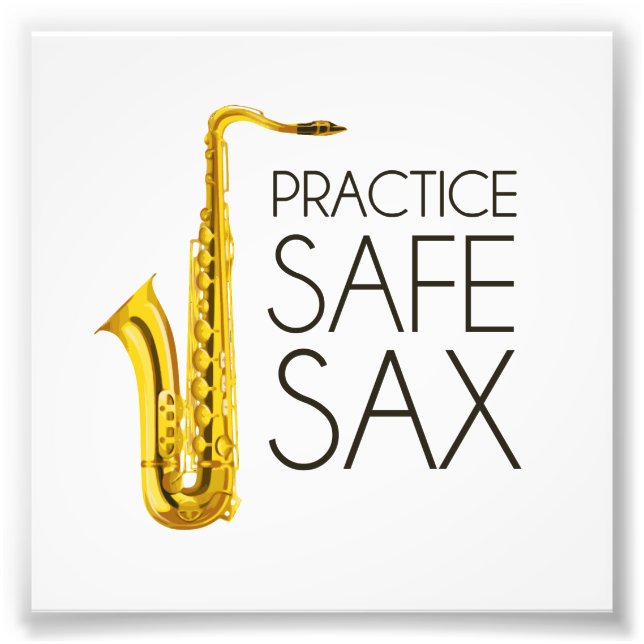 Practice Säker Sax Fototryck (Framsidan)