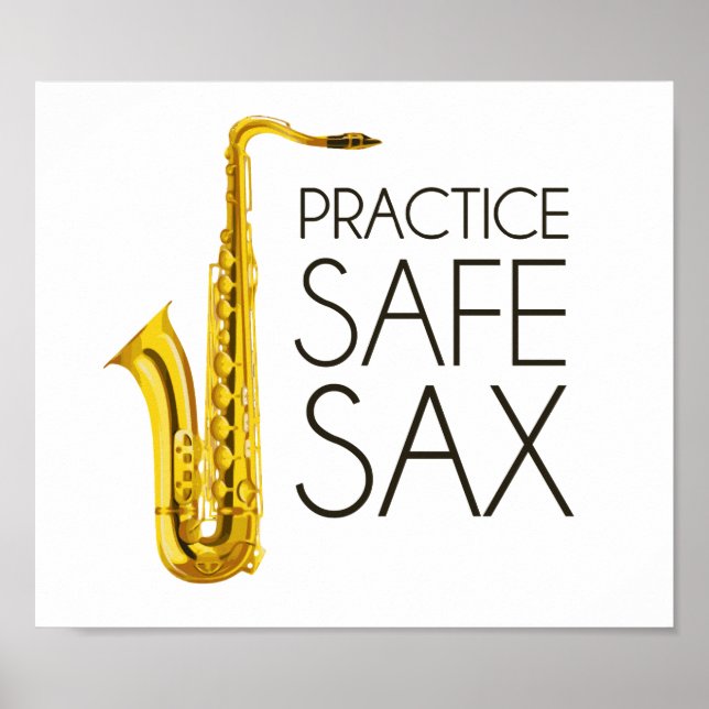 Practice Säker Sax Poster (Framsidan)