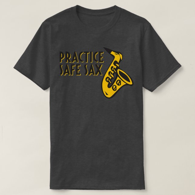 Practice Säker Sax T Shirt (Design framsida)