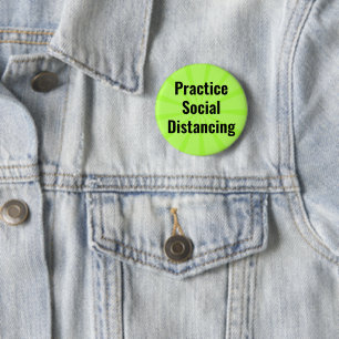 Practice Social Avstånd personlig hygien Knapp