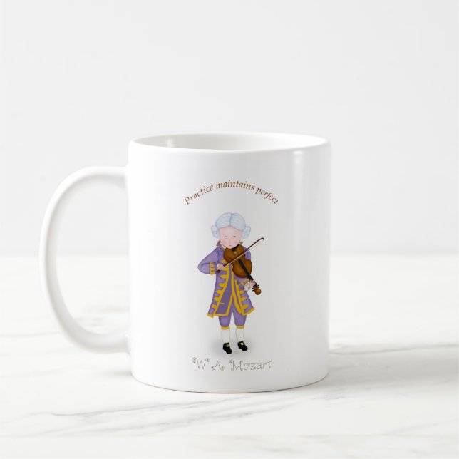 Practice Underhåller Perfekt (Violin) Kaffemugg (Vänster)