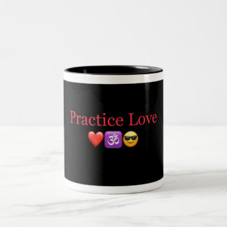 PracticeLove Coffee mugg designad av David Flynn