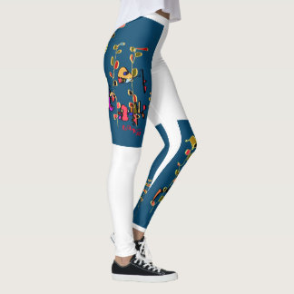 PracticeLoveLeggings Design av David Flynn Leggings