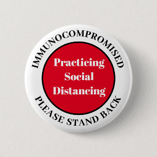 Practicing Social Avstånd Knapp