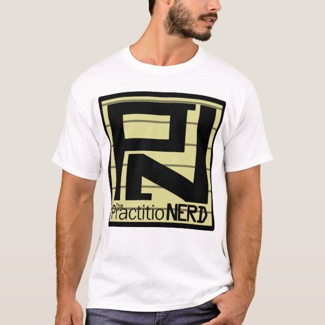 PractitioNERD "den original-" T-tröja T Shirt (Framsida)
