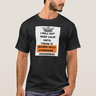 Prader Willi medvetenhet Tee Shirt