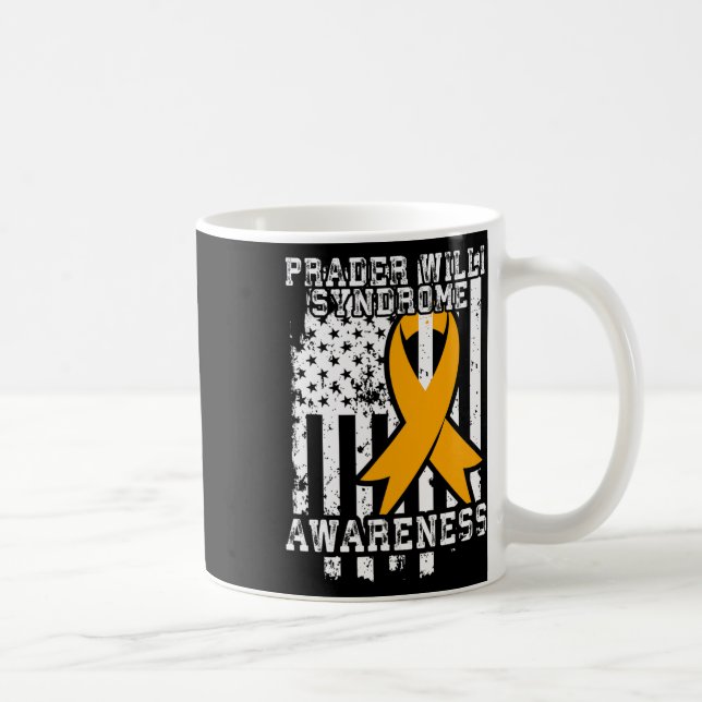 Prader Willi Syndrome Awareness - American Flagga Kaffemugg (Höger)