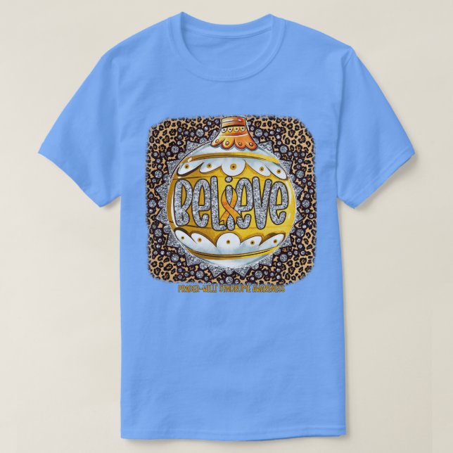 PraderWilli Syndrome Awareness Tro Ornament Le T Shirt (Design framsida)