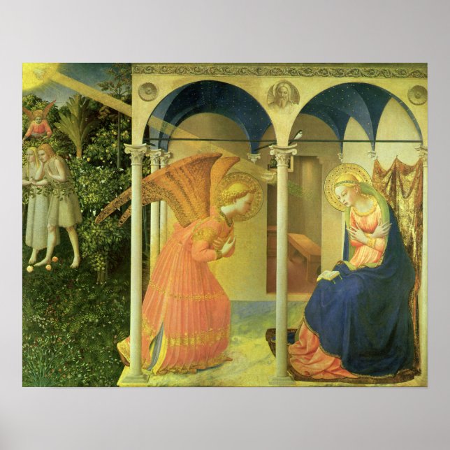 Prado Annuncio från Fra Angelico Poster (Framsidan)