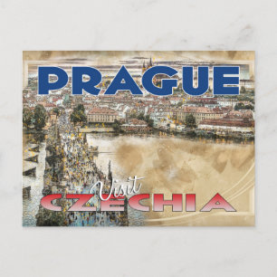 Prag, besök Czechia... Vykort