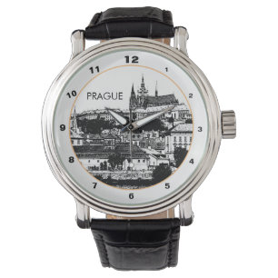 Prag Castle & Cathedral, historisk stadskonst Armbandsur