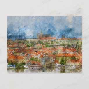 Prag Castle i Tjeckien Vykort