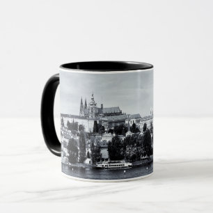 Prag Castle Panorama, Charles Bridge, Czechia Mugg