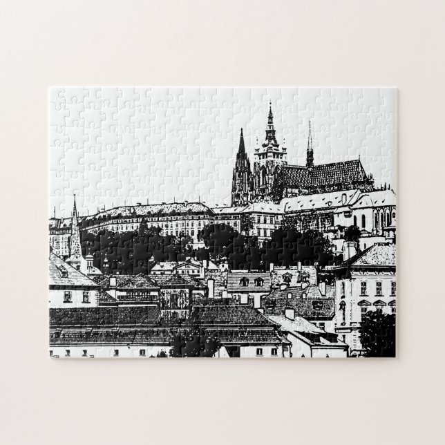 Prag Castle & St Vitus Cathedral, Czechia Pussel (Horisontell)