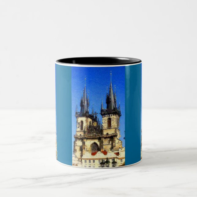 Prag Castle Två-Tonad Mugg (Center)