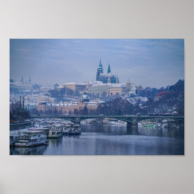 Prag Castle Winter Wonderland Poster (Framsidan)