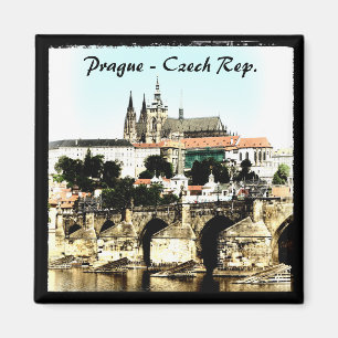 Prag - Charles Bridge, Castle (Magnet) Magnet
