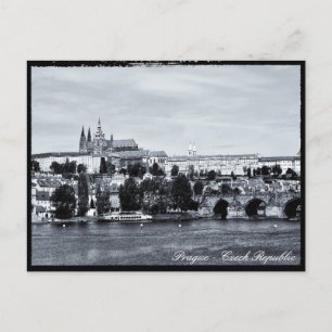 Prag, Charles Bridge, Hradcany Castle, Czechia Vykort