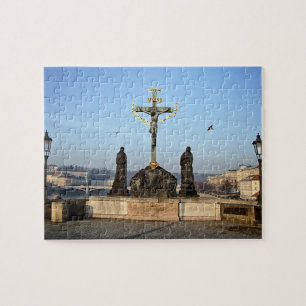 Prag & Charles Bridge Statues - Jesus /Czechia Pussel