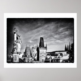 Prag & Charles Bridge Tower /Tjeckien Poster