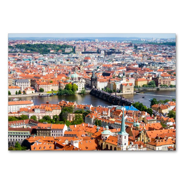 Prag Cityscape Bordsnummer (Framsidan)
