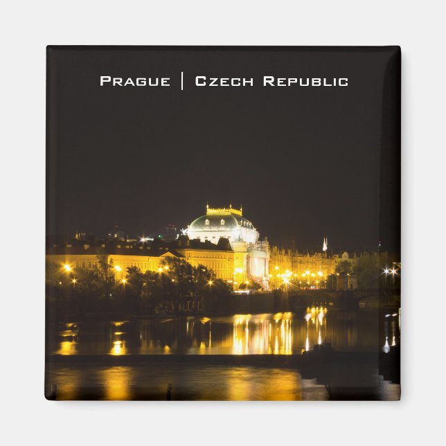 Prag Cityscape Magnet (Framsidan)