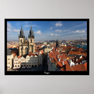 Prag Cityscape Poster