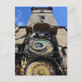 Prag, Clock Torn-Orloj, Tjeckien Vykort