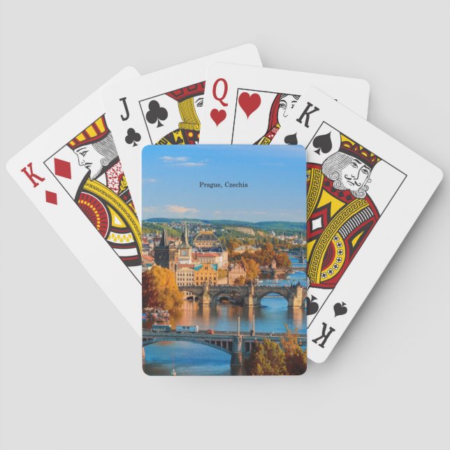 Prag Czechia Bridges Casinokort (Baksidan)