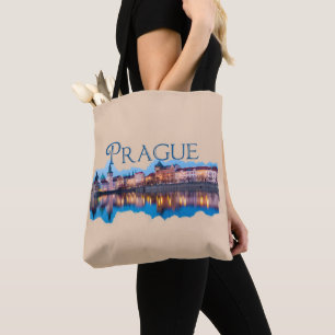 Prag: Evening Skyline Tygkasse