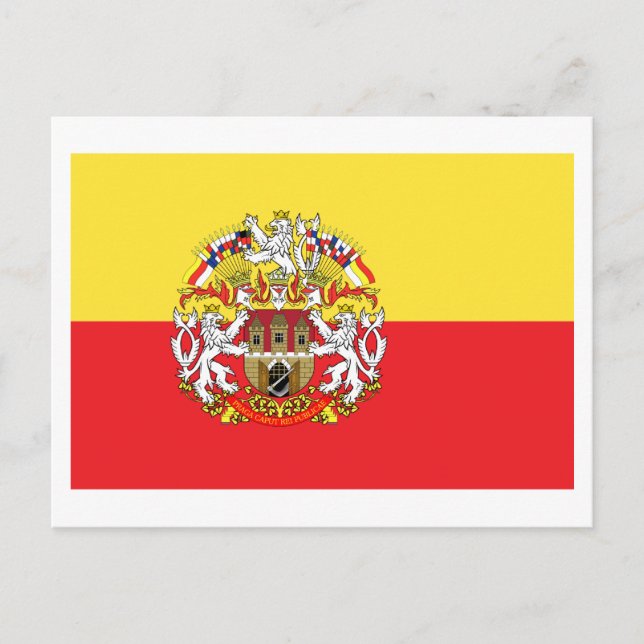 Prag Flagga Vykort (Framsida)