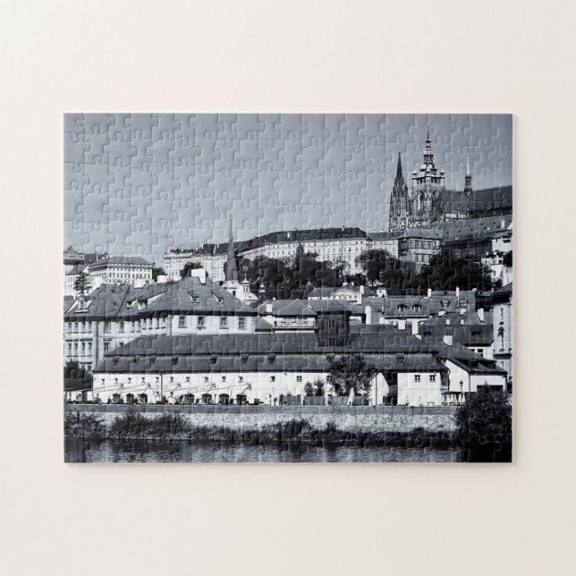 Prag, Gamla staden & Prag Castle /Czechia Pussel (Horisontell)